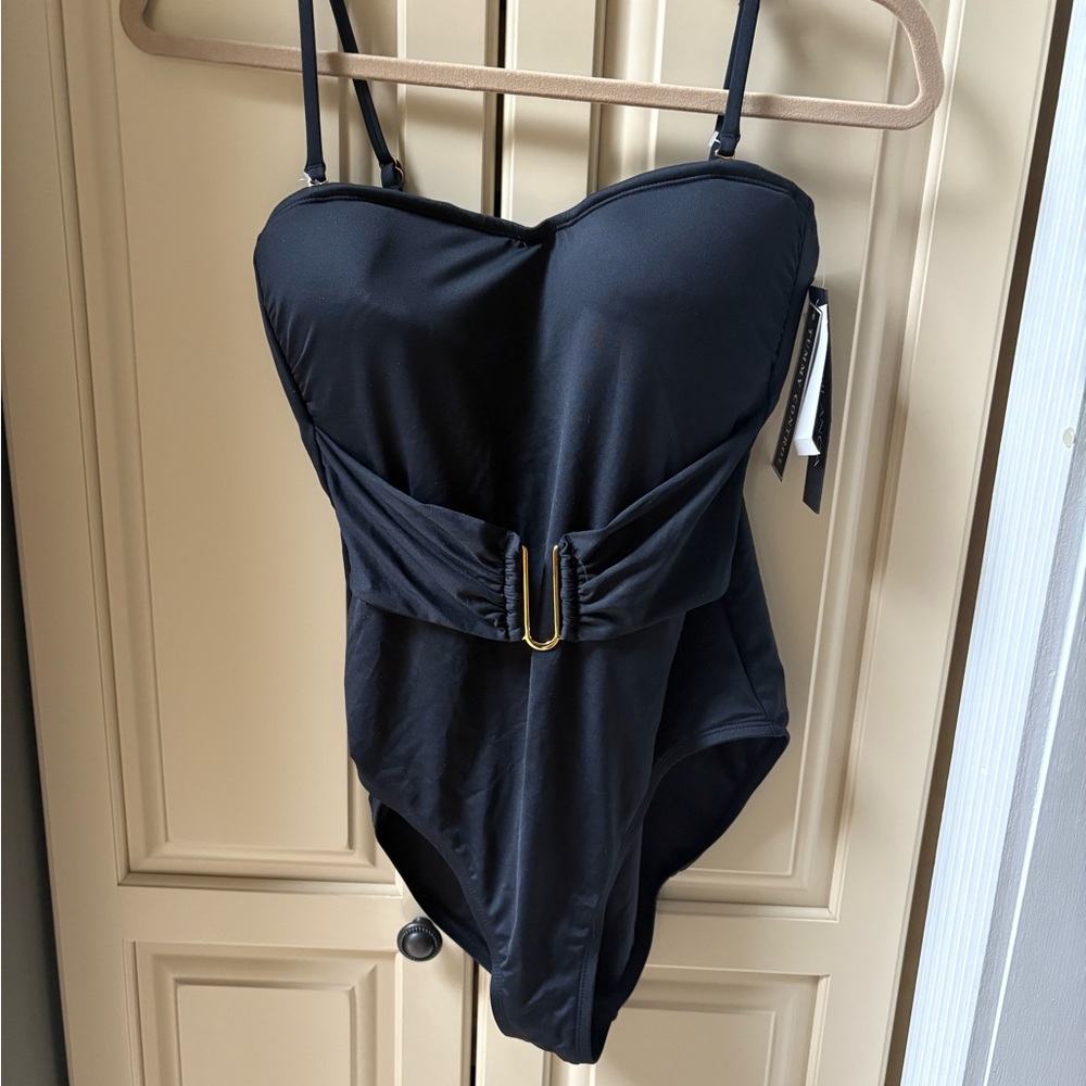 Stylish Black womens La Blanca One Piece Swimsuit